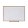 Dry Erase Board, Melamine, 36 X 24, Oak Frame