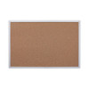 Bulletin Board, Natural Cork, 36 X 24, Satin-finished Aluminum Frame