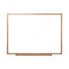 Dry Erase Board, Melamine, 48 X 36, Oak Frame