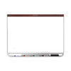 Prestige 2 Duramax Magnetic Porcelain Whiteboard, 72 X 48, Mahogany Frame