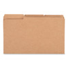 Reinforced Kraft Top Tab File Folders, 1/3-cut Tabs: Assorted, Legal Size, 0.75" Expansion, Brown, 100/box