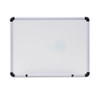 Dry Erase Board, Melamine, 24 X 18, White, Black/gray, Aluminum/plastic Frame