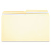 Double-ply Top Tab Manila File Folders, 1/2-cut Tabs: Assorted, Legal Size, 0.75" Expansion, Manila, 100/box