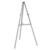 Lightweight Telescoping Tripod Easel, Adjusts 38" To 66" High, Aluminum, Black
