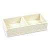 Softie This + That Tray, 2 Compartments, Silicone, 3 X 6.25 X 1.5, White