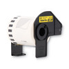 Continuous Film Label Tape, 2.4" X 50 Ft Roll, Yellow