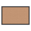 Cork Bulletin Board, 36 X 24, Natural Surface, Black Frame