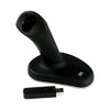 Ergonomic Wireless Three-button Optical Mouse, 2.4 Ghz Frequency/30 Ft Wireless Range, Right Hand Use, Black