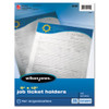 Top-loading Job Ticket Holder, Nonglare Finish, 9 X 12, Clear/frosted, 10/pack