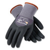 Ultimate Seamless Knit Nylon Gloves, Nitrile Coated Microfoam Grip On Palm, Fingers And Knuckles, Medium, Gray, 12 Pairs