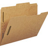 Smead 2/5 Tab Cut Letter Recycled Fastener Folder - 8 1/2" x 11" - 3/4" Expansion - 2 x 2K Fastener(s) - 2" Fastener Capacity for Folder - Top Tab Location - Right of Center Tab Position - Kraft - Kraft - 10% Recycled - 50 / Box