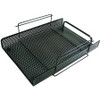 Artistic Urban Collection Punched Metal Letter Tray 8.5" x 11" , Black - 3.5" Height x 8.5" Width x 11" Depth - Desktop - Black - Metal - 1 Each