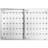 Lorell Magnetic Dry-Erase Calendar Board - 36" (3 ft) Width x 24" (2 ft) Height - Frost Surface - Rectangle - Assembly Required - 1 Each