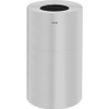Rubbermaid Commercial Atrium Open Top Waste Container - 21 gal Capacity - Durable, Corrosion Resistance, Fire-Safe - 32" Height x 18" Width x 18" Depth - Aluminum - 1 Each