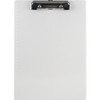 Saunders Recycled Plastic Clipboards with Spring Clip - 0.50" Clip Capacity - 8 1/2" x 11" - Low-profile - Plastic - Pearl - 1 Each