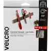 VELCRO 91110 Heavy Duty Industrial Strength - Low Profile - 10 ft Length x 1" Width - 1 / RollRoll - White