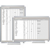 MasterVision Magnetic In/Out Vertical Planner Board - 24" (2 ft) Width x 36" (3 ft) Height - White Lacquered Steel Surface - Aluminum Frame - Rectangle - 1 Each
