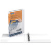QuickFit D-Ring View Binders - 5/8" Binder Capacity - Letter - 8 1/2" x 11" Sheet Size - D-Ring Fastener(s) - 2 Internal Pocket(s) - White - Recycled - Clear Overlay - 1 Each