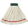 Rubbermaid Commercial 5" Headband Shrinkless Wet Mop - Cotton, Yarn, Synthetic, PVC - White