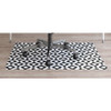 Deflecto FashionMat Black Diamond Chairmat - Home, Office, Classroom, Hard Floor, Pile Carpet, Dorm Room - 40" Length x 35" Width x 50 mil Thickness - Rectangle - Black Diamond - Vinyl - Multicolor