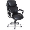 Lorell Wellness by Design Air Tech Executive Chair - 5-star Base - Black - Bonded Leather - 1 Each