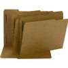 Smead Straight Tab Cut Letter Recycled Fastener Folder - 8 1/2" x 11" - 3/4" Expansion - 1 x 2K Fastener(s) - 2" Fastener Capacity for Folder - Top Tab Location - Assorted Position Tab Position - Kraft - Kraft - 10% Recycled - 50 / Box