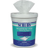SCRUBS Medaphene Plus Disinfecting Wipes - Citrus Scent - 6" Width x 9" Length - 150 / Canister - Green