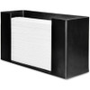 Genuine Joe Folded Paper Towel Dispenser - C Fold, Multifold Dispenser - 6.8" Height x 11.5" Width x 4.1" Depth - Acrylic - Black - Wall Mountable - 1 Each