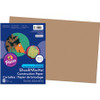 SunWorks Construction Paper - Art - 0.40"Height x 18"Width x 12"Length - 50 / Pack - Light Brown - Paper