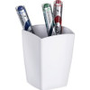 CEP Magnetic Pencil Cup - 3.8" x 3" x 3" x - Polystyrene - 1 Each - White