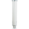 San Jamar Small Pull-type Water Cup Dispenser - Pull Dispensing - Wall Mountable - Transparent White - Plastic - 1 Each