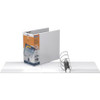 QuickFit D-Ring View Binders - 5" Binder Capacity - D-Ring Fastener(s) - 2 Internal Pocket(s) - White - Recycled - Clear Overlay - 1 Each