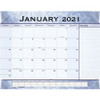 At-A-Glance Monthly Desk Pad - Julian Dates - Monthly - 1 Year - January 2023 till December 2023 - 1 Month Single Page Layout - 22" x 17" Sheet Size - 2.43" x 2.25" Block - Desk Pad - Blue - Poly, Paper - 1 Each