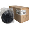 Genuine Joe Round Plastic Black Plates - 125 / Pack - Serving - Disposable - Black - Plastic Body - 500 / Carton