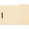 Smead 1/3 Tab Cut Legal Recycled Fastener Folder - 8 1/2" x 14" - 2 x 2K Fastener(s) - Manila - Manila - 10% Recycled - 50 / Box
