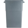 Genuine Joe Space-saving Waste Container - 23 gal Capacity - Handle - 30" Height x 20" Width x 11" Depth - Gray - 1 Each