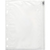 Business Source Punched Economy Binder Pocket - 10" Height x 8" Width - 7 x Holes - Ring Binder - Clear - Plastic - 1 Each