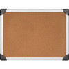 Lorell Mounting Aluminum Frame Corkboards - 24" Height x 36" Width - Cork Surface - Durable, Resist Warping, Laminated, Resilient - Aluminum Frame - 1 Each
