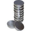 MasterVision Planning Board Magnets - 1" Diameter - Round - 10 / Pack - Silver
