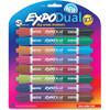 Expo 2-in-1 Dry Erase Markers - Chisel Marker Point Style - Assorted - 8 / Pack