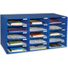Classroom Keepers 15-Slot Mailbox - 15 Compartment(s) - Compartment Size 3" x 12.50" x 10" - 16.4" Height x 31.5" Width x 12.9" Depth - 70% Recycled - Blue - Cardboard - 1 Each