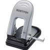 Bostitch EZ Squeeze 40 Two-Hole Punch - 2 Punch Head(s) - 40 Sheet - 9/32" Punch Size - 6.5" x 2.8" - Black, Silver