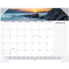 At-A-Glance Panoramic Seascape Scene Monthly Desk Pad - Julian Dates - Monthly - 1 Year - January 2023 till December 2023 - 1 Month Single Page Layout - 22" x 17" Sheet Size - 2.25" x 2.13" Block - Desktop - Poly, Paper - 1 Each
