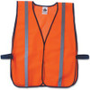 GloWear Orange Standard Vest - High Visibility, Comfortable, Machine Washable, Reusable, Breathable, Hook & Loop Closure, Reflective - Fabric - Orange - 1 / Each