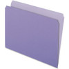 Pendaflex Letter Recycled Top Tab File Folder - 8 1/2" x 11" - Lavender - 30% Recycled - 100 / Box