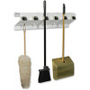 Ex-Cell Kaiser Mop / Broom Holder - 7.5" Height x 34" Width x 5.5" Depth - 30% Recycled - White - Steel - 1 Each