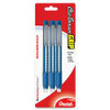 Pentel Clic Retractable Eraser - White - Assorted - Pen - Refillable - 3 / Pack - Retractable, Non-abrasive
