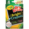 Crayola Odorless Dry Erase Crayons - Bright Assorted - 8 / Box