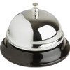 Business Source Nickel Plated Call Bell - Nickel Plated - , Chromed - Steel - Silver, Black Color