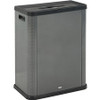 Rubbermaid Commercial Elevate Decorative Waste Can - 23 gal Capacity - Durable, Powder Coated, Smooth - 31.5" Height x 12.8" Width - Metal - Pearl Dark Gray - 1 Each